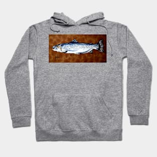 Brown Spotted Sea Trout Fish Fishing Fly Sportsman Fisherman Hoodie